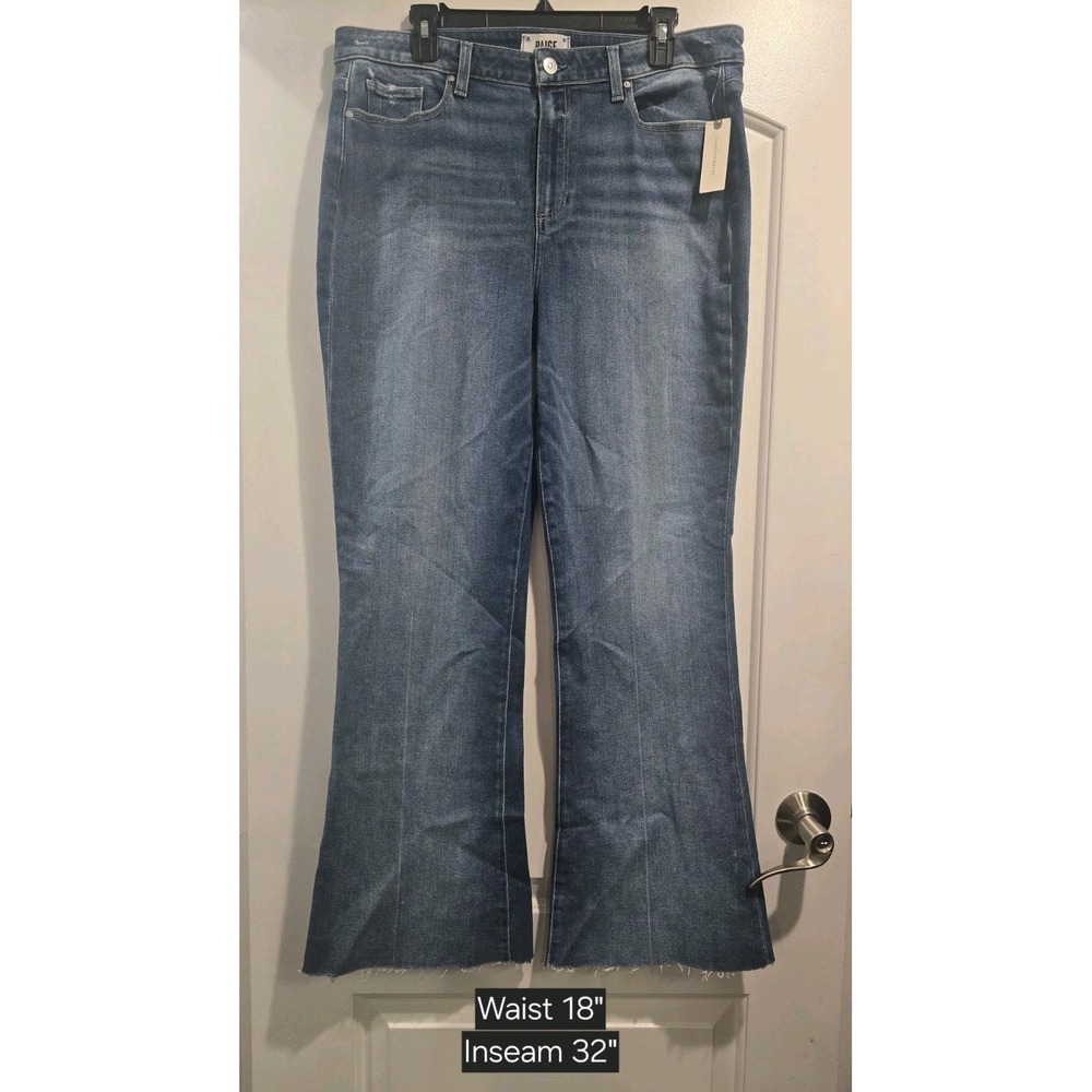 Paige Anthropolpgie High-Rise Laurel Canyon High Rise Bootcut Jeans 34 NWT $239